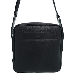 Prada collection Saffiano leather pebbled texture Crossbody Bag Black